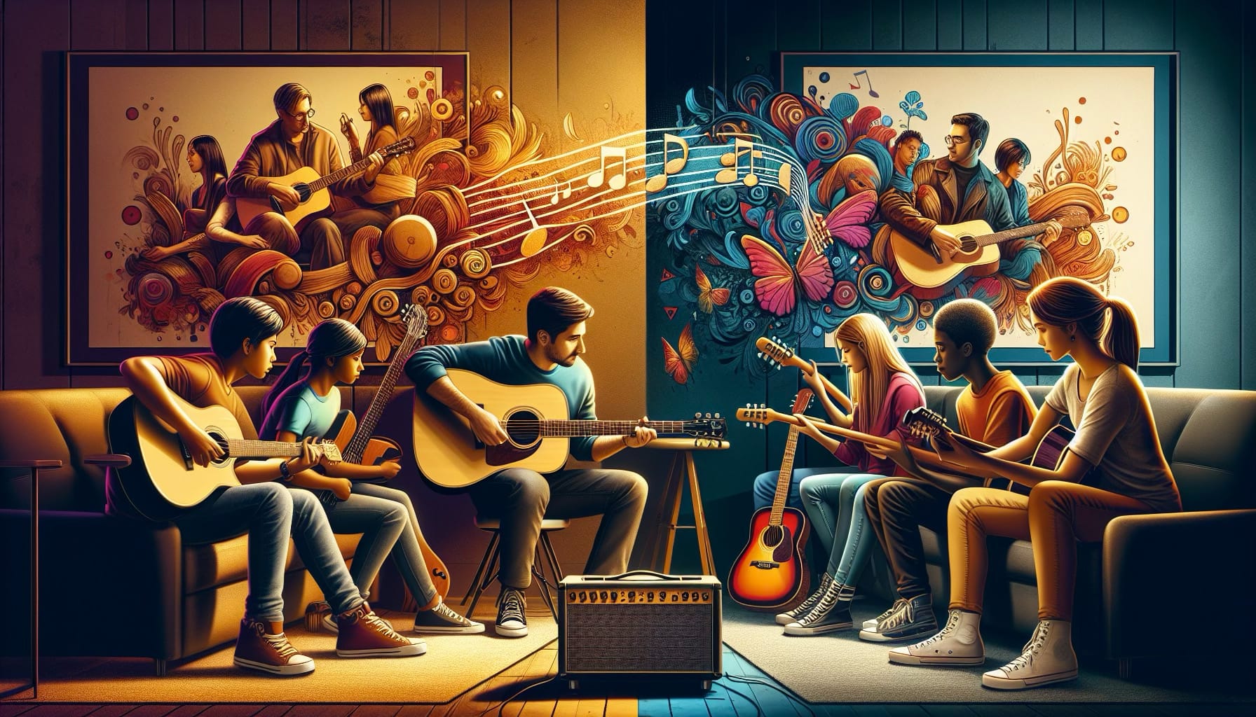 The Pros and Cons of Private vs. Group Guitar Lessons