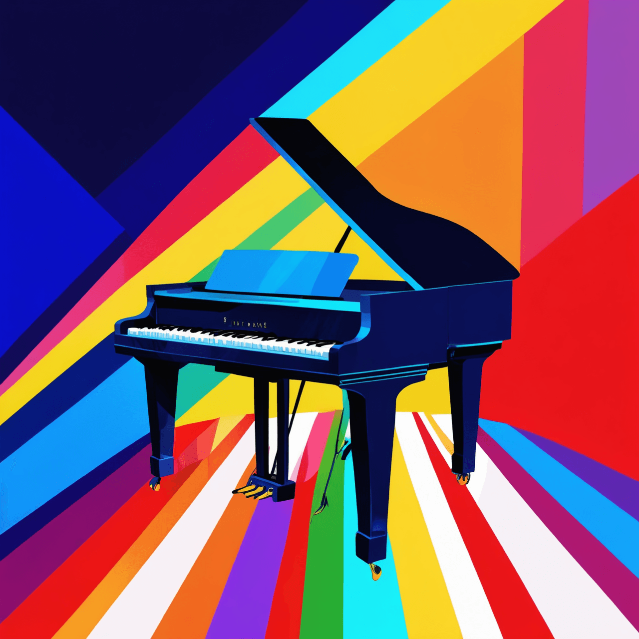 Artistic illustration of optimized piano practice setup for Etobicoke students