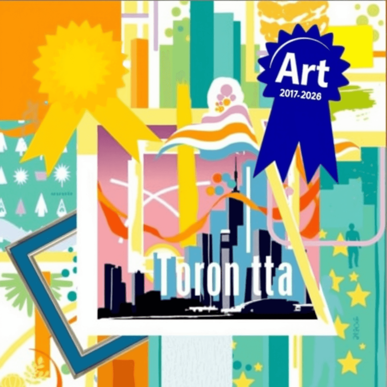 Colorful artistic representation of Toronto student art competitions