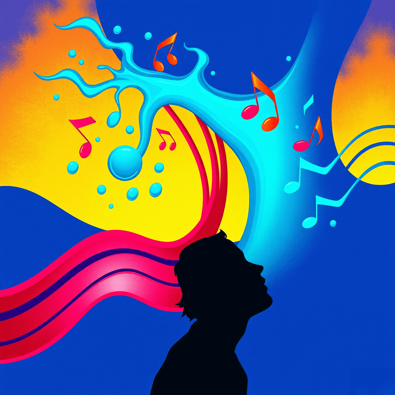 Artistic representation of vocal health techniques for singers