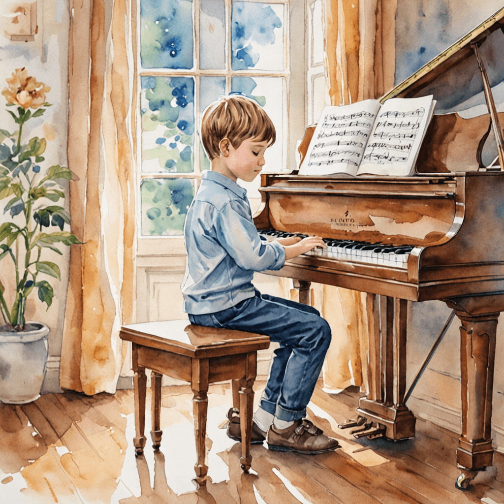 Child learning piano at Etobicoke music school near Cloverdale Mall during trial lesson