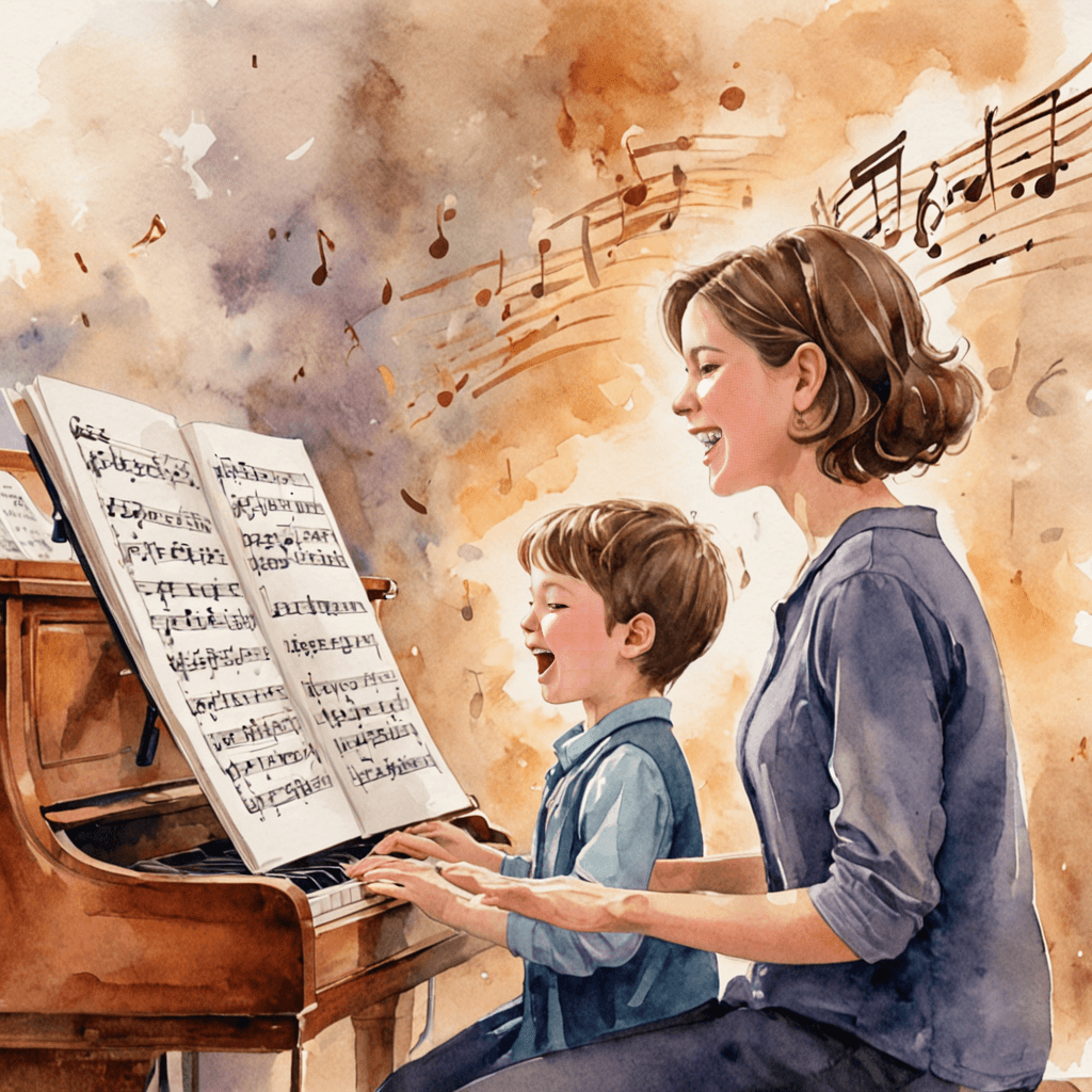 Young singer taking voice lessons at Muzart Music and Art School in Etobicoke